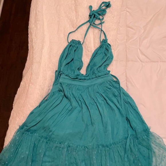 Aqua dress - Picture 4 of 4